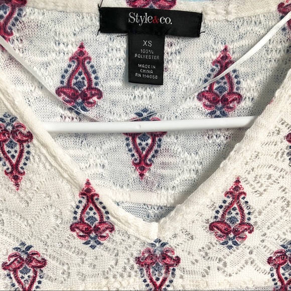 Style & Co Wing Sleeve Top - Picture 2 of 5